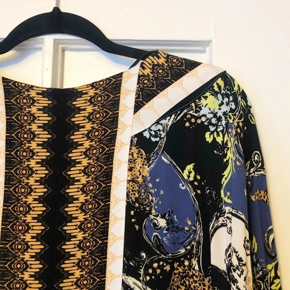 Free People Catch Me if You Can Leopard Blouse XS